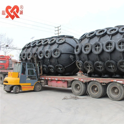 یوکوهاما پنوماتیک Fenders نیروی واکنش کم آسان نصب 3.3m فلنج لاستیک سفارشی
