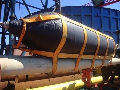 فشار 0.05-0.25 MPA کیسه های هوایی لاستیکی دریایی ضخامت 6mm-20mm لایه های 4-9 طراحی ساختمان سنگین