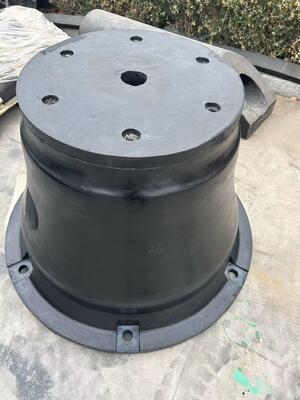 حفاظ‌های لاستیکی مخروطی با مقاومت ضربه‌ای عالی، جاذب ضربه صنعتی لنگر انداختن با فرمت نقشه PDF برای تأسیسات بندری