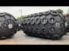 Ship Docking 2.5m Diameter Pneumatic Rubber Fender With Chain And Tyres